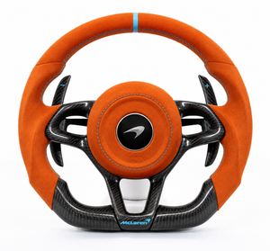 Mclaren MP4-12C 570S 600LT 675LT Custom Carbon Fiber Steering Wheel - AutoLEDTech.com