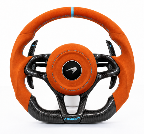 Mclaren MP4-12C 570S 600LT 675LT Custom Carbon Fiber Steering Wheel - AutoLEDTech.com