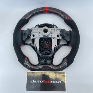 Mitsubishi Lancer Evo X Custom Carbon Fiber Steering Wheel - AutoLEDTech.com