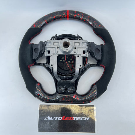 Mitsubishi Lancer Evo X Custom Carbon Fiber Steering Wheel - AutoLEDTech.com