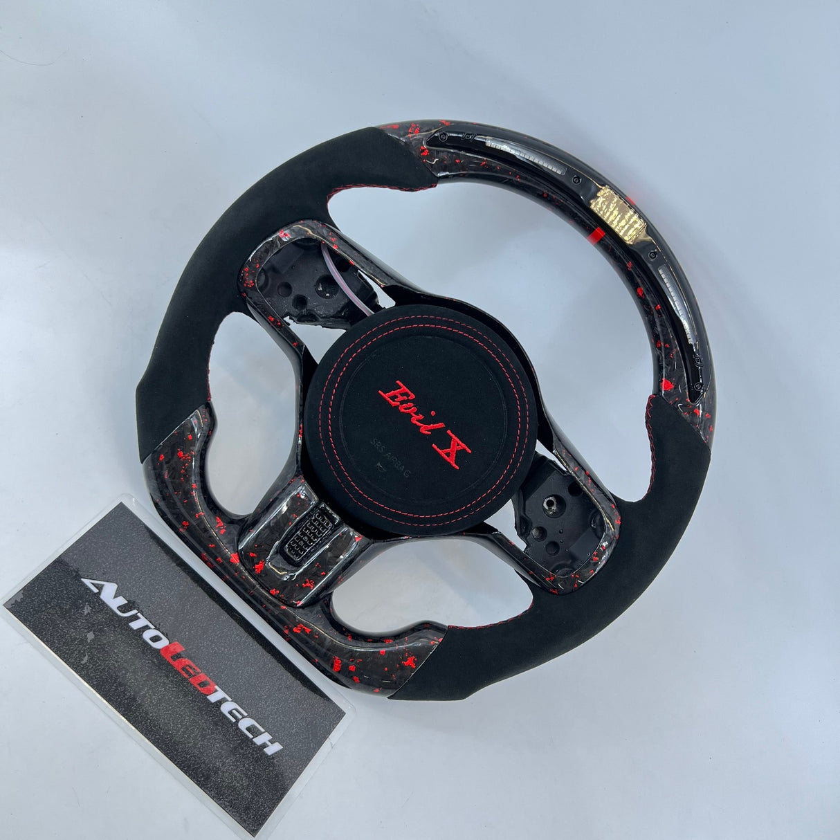 Mitsubishi Lancer Evo X Custom Carbon Fiber Steering Wheel - AutoLEDTech.com