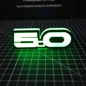 Mustang GT 5.0 RGB Flow Series LED Badge Emblem Logo - AutoLEDTech.com