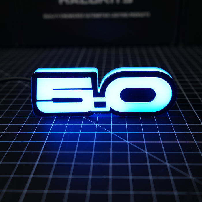 Mustang GT 5.0 RGB Flow Series LED Badge Emblem Logo - AutoLEDTech.com