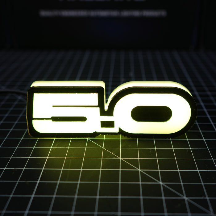 Mustang GT 5.0 RGB Flow Series LED Badge Emblem Logo - AutoLEDTech.com