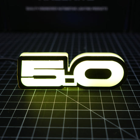 Mustang GT 5.0 RGB Flow Series LED Badge Emblem Logo - AutoLEDTech.com