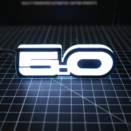 Mustang GT 5.0 RGB Flow Series LED Badge Emblem Logo - AutoLEDTech.com