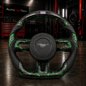 2015-2023 Ford Mustang Custom Carbon Fiber Steering Wheel