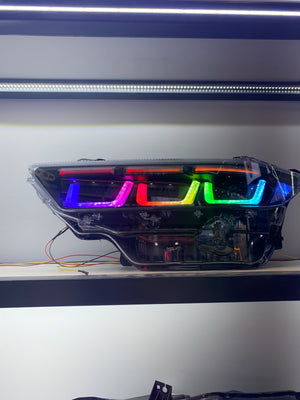 2024-2026+ Ford Mustang S650 RGB Flow Series LED DRL Headlights (old) - AutoLEDTech.com