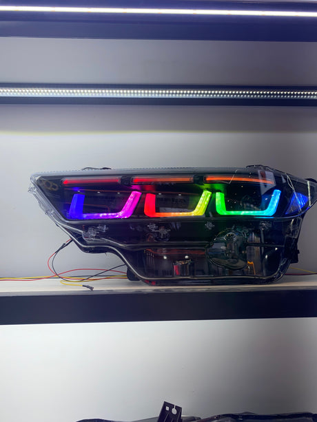 2024-2026+ Ford Mustang S650 RGB Flow Series LED DRL Headlights (old) - AutoLEDTech.com