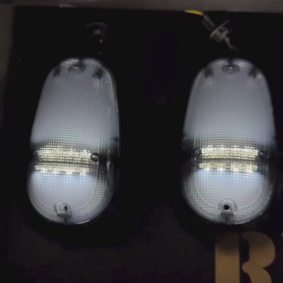 03-18 Dodge Ram HD 2500 3500 2WAY Smoked White Amber LED Roof Cab Lights