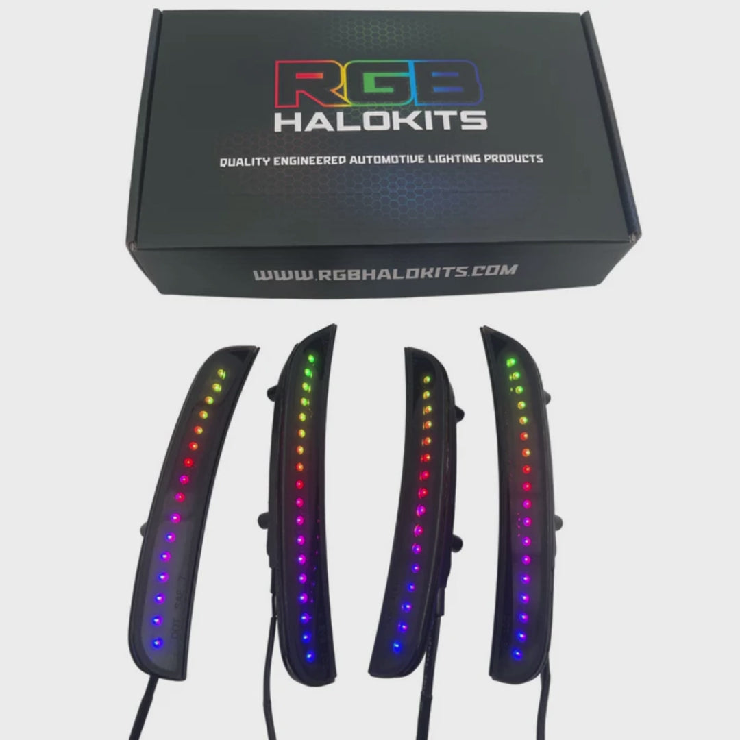 2015-2023 Dodge Charger RGB Flow Series LED Smoked Side Marker Lights