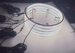14 Row Pure White LED Wheel Ring Lights Kit