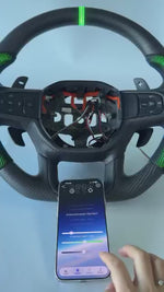 2015-2023 Dodge Charger Challenger Custom Carbon Fiber LED Steering Wheel