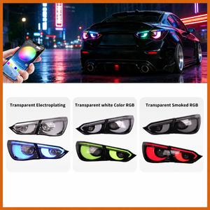 2014-2017 Infiniti Q50 Clear RGB Flow LED Tail Lights - AutoLEDTech.com