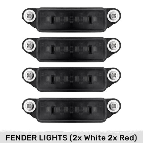 Ram TRX RHO Smoked White/Amber LED Hood + Fender Lights - AutoLEDTech.com