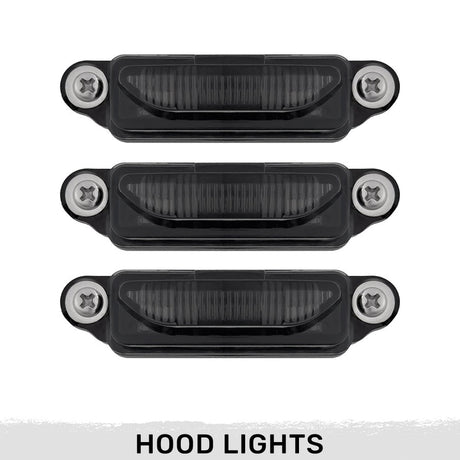 Ram TRX RHO Smoked White/Amber LED Hood + Fender Lights - AutoLEDTech.com