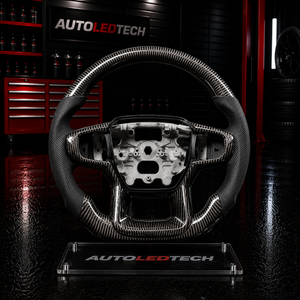 2018-2026+ Ford Ranger Raptor Custom Carbon Fiber LED Steering Wheel
