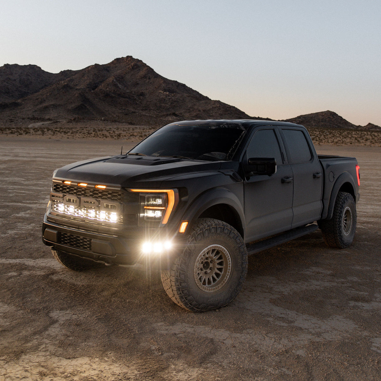 2021-2026+ Ford Raptor Baja Designs Squadron 2.0 Behind-The-Grill Light Kit - AutoLEDTech.com