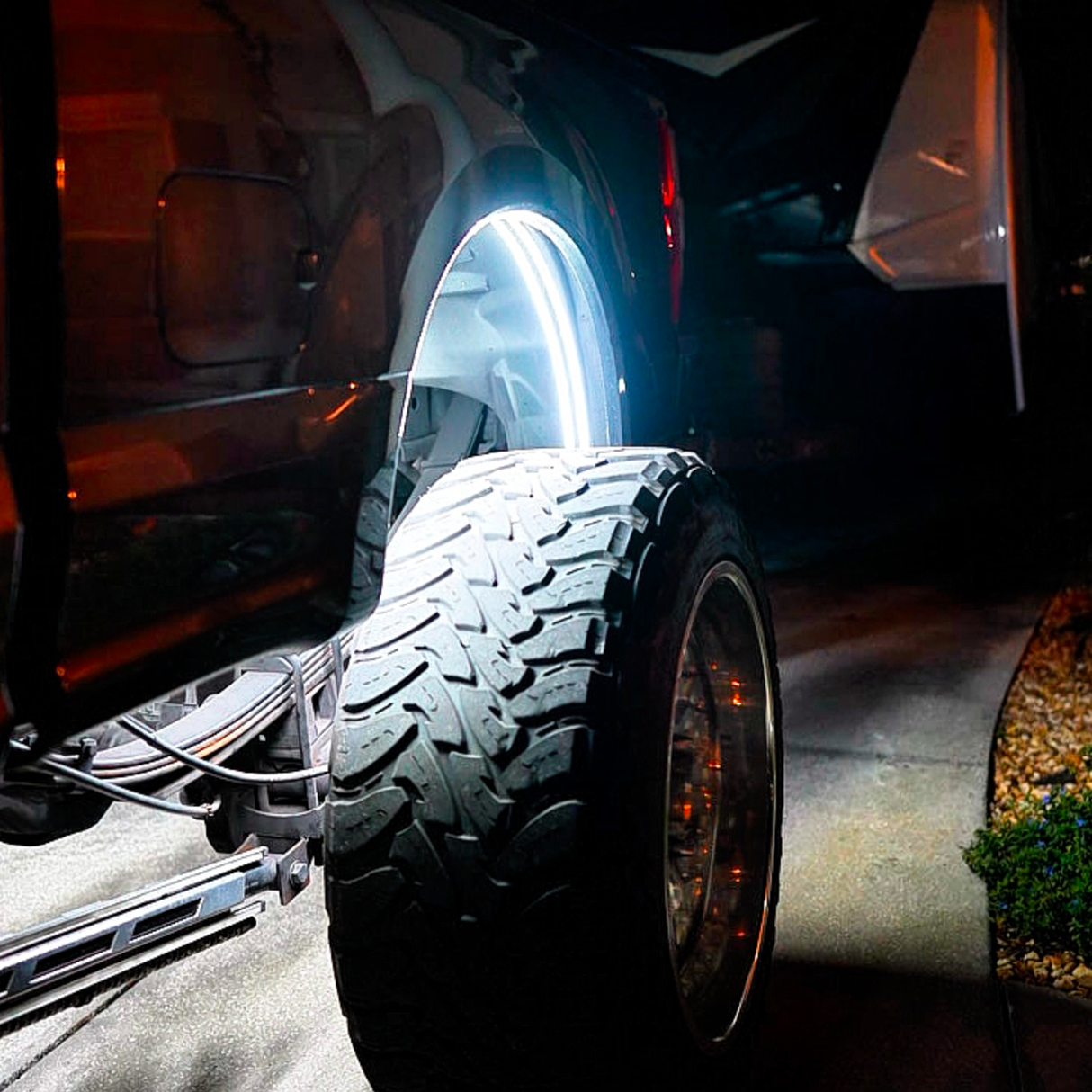White or RGBW LED Fender Well Arch Lights Kit
