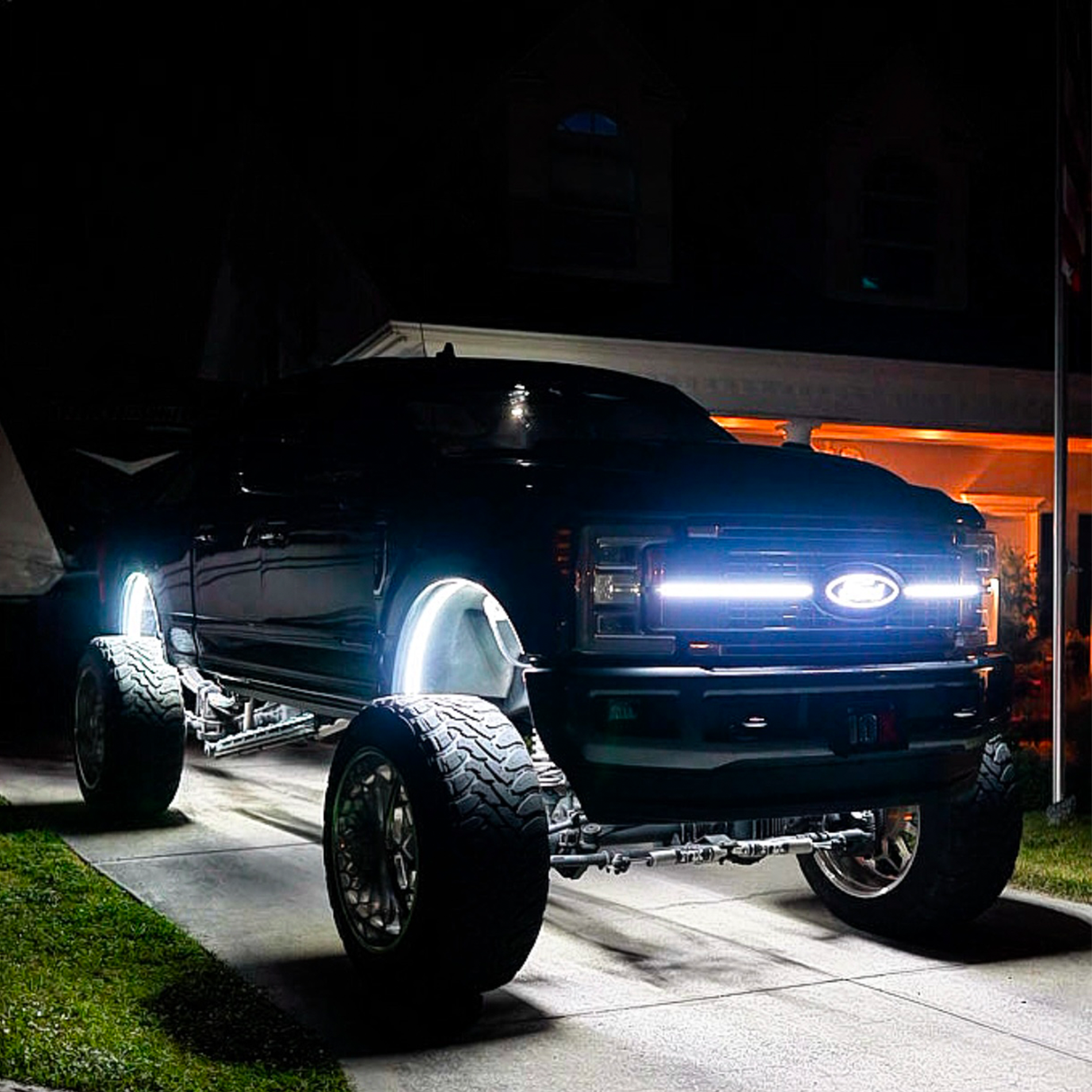 White or RGBW LED Fender Well Arch Lights Kit