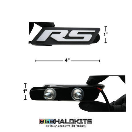RS Flow Series LED Badge Emblem Logo - AutoLEDTech.com