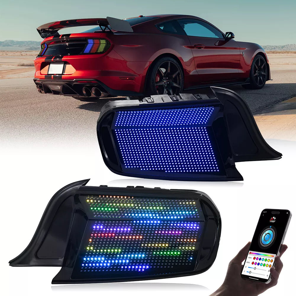 15-23 Ford Mustang RGB Flow LED Matrix Tail Lights