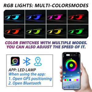 2014-2017 Infiniti Q50 Clear RGB Flow LED Tail Lights - AutoLEDTech.com