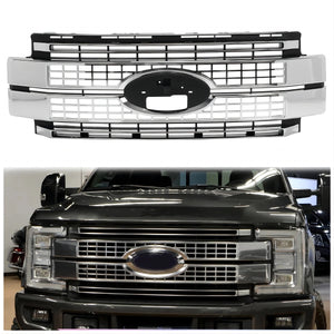 2017-2019 Ford Super Duty F250/F350 Platinum Grill - AutoLEDTech.com