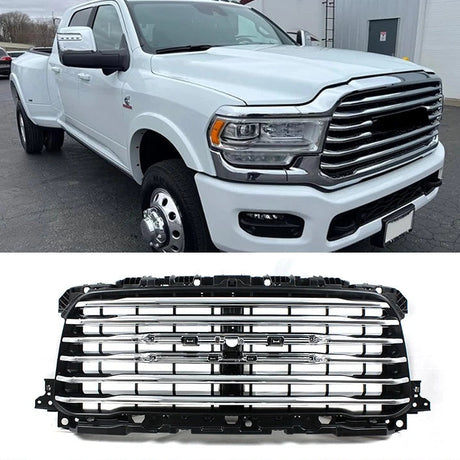 2019-2024 Ram 2500 3500 HD Painted Limited Longhorn Grill - AutoLEDTech.com
