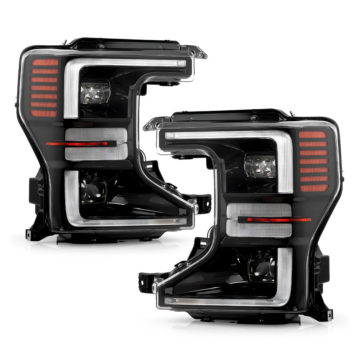 2020-2022 Ford F250 Super Duty Halogen to LED Headlights + Conversion Harness Kit - AutoLEDTech.com