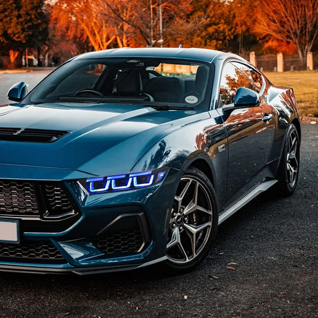 2024-2026+ Ford Mustang S650 RGB Flow Series LED DRL Headlights (old) - AutoLEDTech.com