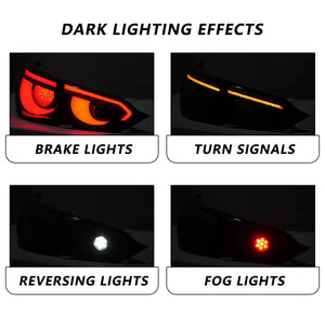 2014-2017 Infiniti Q50 Clear RGB Flow LED Tail Lights - AutoLEDTech.com