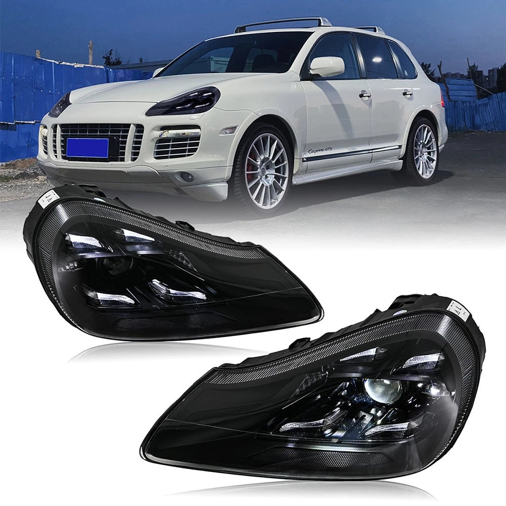 2007-2010 Porsche Cayenne 957 Matrix LED DRL Projector Headlights