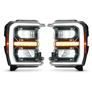 2023-2027+ Ford Super Duty Halogen to LED Headlight Conversion + Harness Kit - AutoLEDTech.com