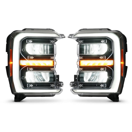 2023-2027+ Ford Super Duty Halogen to LED Headlight Conversion + Harness Kit - AutoLEDTech.com