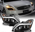 2008-2015 Infiniti G37 Q60 Coupe RGBW Flow Series LED DRL Custom Headlights (GTR Style)
