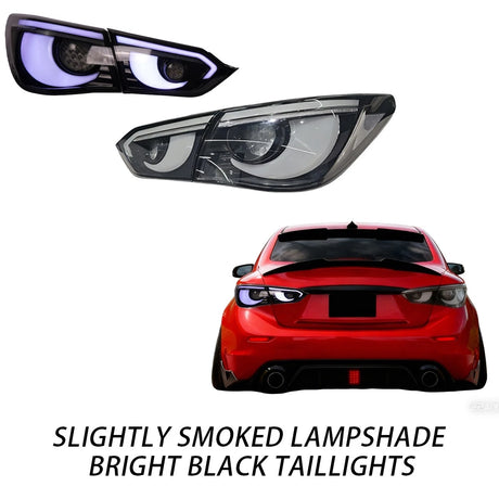 2014-2017 Infiniti Q50 Clear RGB Flow LED Tail Lights - AutoLEDTech.com