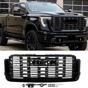 2024-2026+ GMC Sierra HD Painted AT4 Denali Grill - AutoLEDTech.com