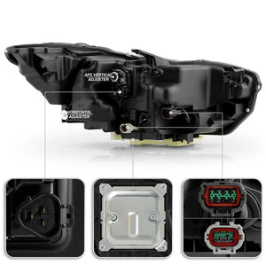 2017-2022 Infiniti Q60 RGBW Flow Series LED DRL Prebuilt Custom Headlights