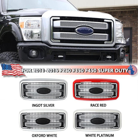 2011-2016 Ford Super Duty F250/F350 Platinum Grill - AutoLEDTech.com