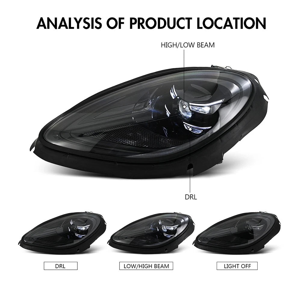 2014-2018 Porsche Macan 95B.1 Matrix LED DRL Projector Headlights