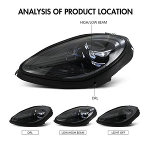 2014-2018 Porsche Macan 95B.1 Matrix LED DRL Projector Headlights