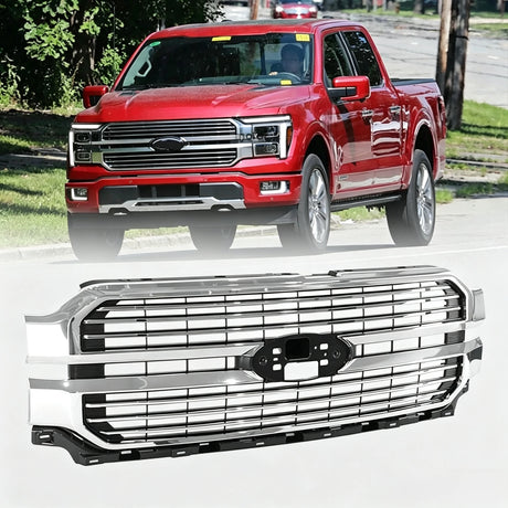 2024-2027+ Ford F150 Lariat Platinum Grill - AutoLEDTech.com