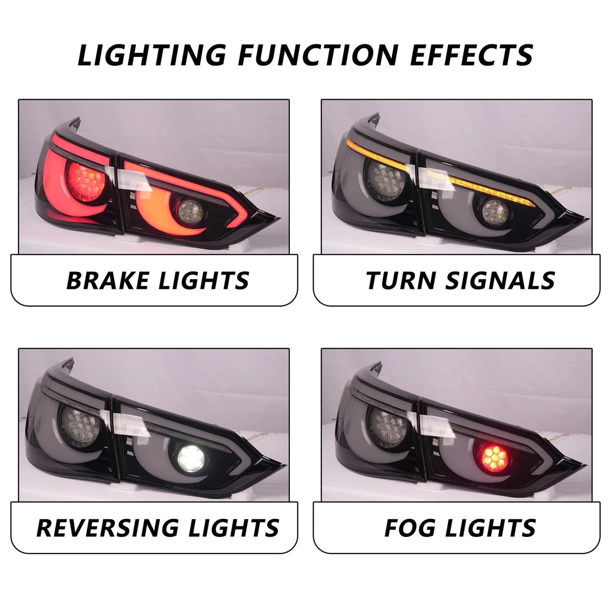 2014-2017 Infiniti Q50 Clear RGB Flow LED Tail Lights - AutoLEDTech.com