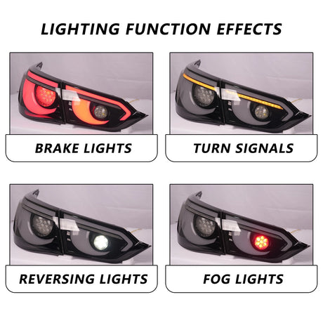 2014-2017 Infiniti Q50 Clear RGB Flow LED Tail Lights - AutoLEDTech.com