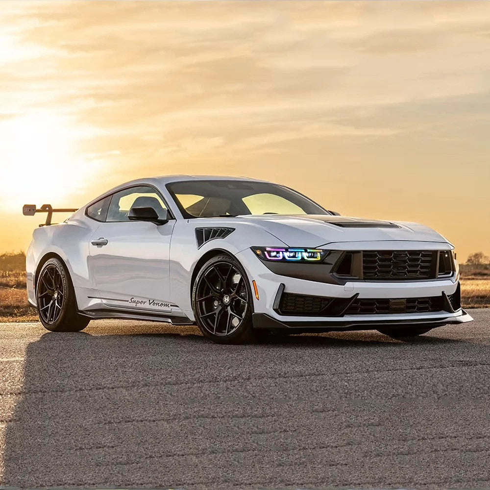 2024-2026+ Ford Mustang S650 RGB Flow Series LED DRL Headlights (old) - AutoLEDTech.com
