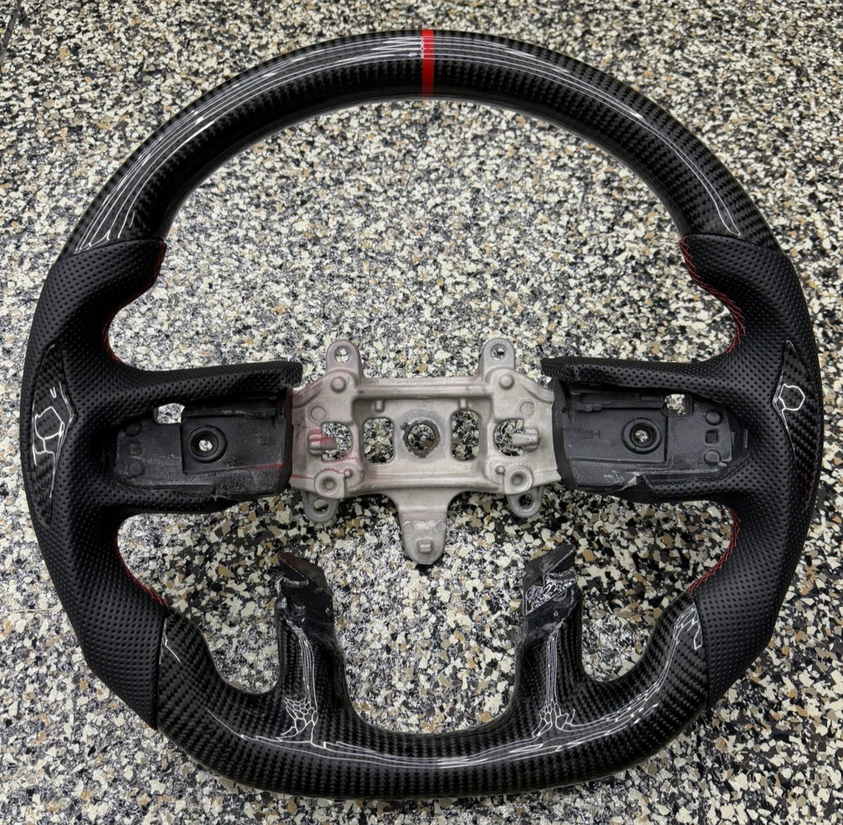 2021-2026+ Ram TRX 1500 Custom Carbon Fiber Steering Wheel - IN STOCK