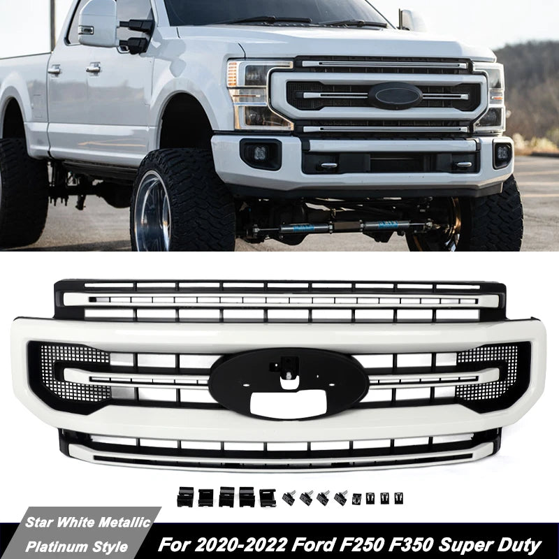 2020-2022 Ford Super Duty F250/F350 Platinum Grill - AutoLEDTech.com