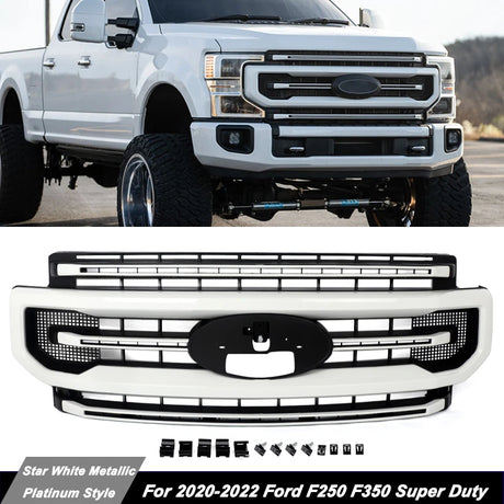 2020-2022 Ford Super Duty F250/F350 Platinum Grill - AutoLEDTech.com