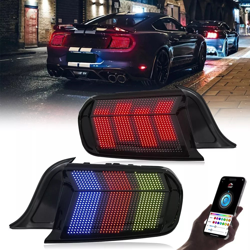 15-23 Ford Mustang RGB Flow LED Matrix Tail Lights